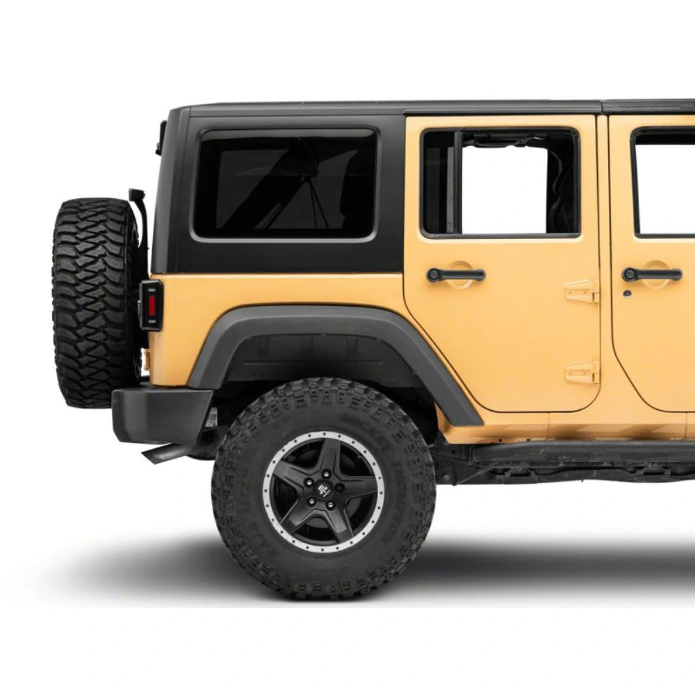 Raxiom 07-18 Jeep Wrangler JK Axial Series Lux LED Tail Lights- Black Housing (Clear Lens) - Raxiom J141596