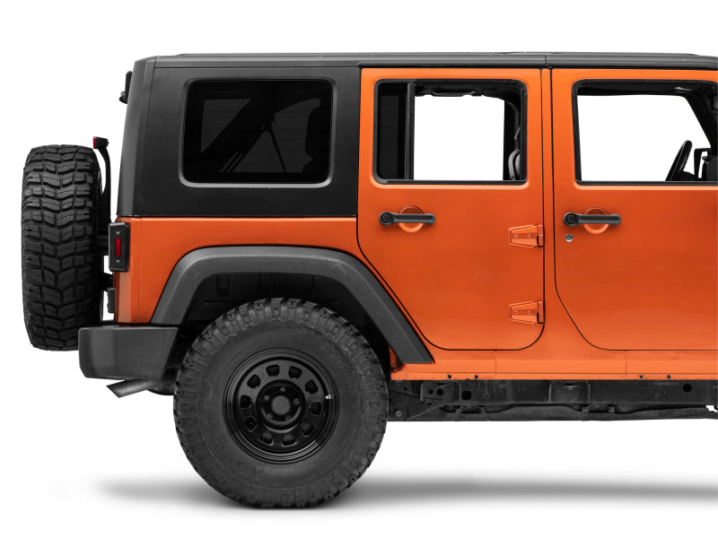Raxiom 07-18 Jeep Wrangler JK LED Tail Lights- Black Housing (Smoked Lens)-Tail Lights-Raxiom-810020645552-