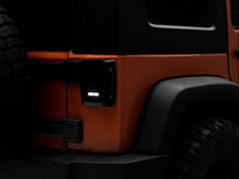 Load image into Gallery viewer, Raxiom 07-18 Jeep Wrangler JK LED Tail Lights- Black Housing (Smoked Lens)-Tail Lights-Raxiom-810020645552-