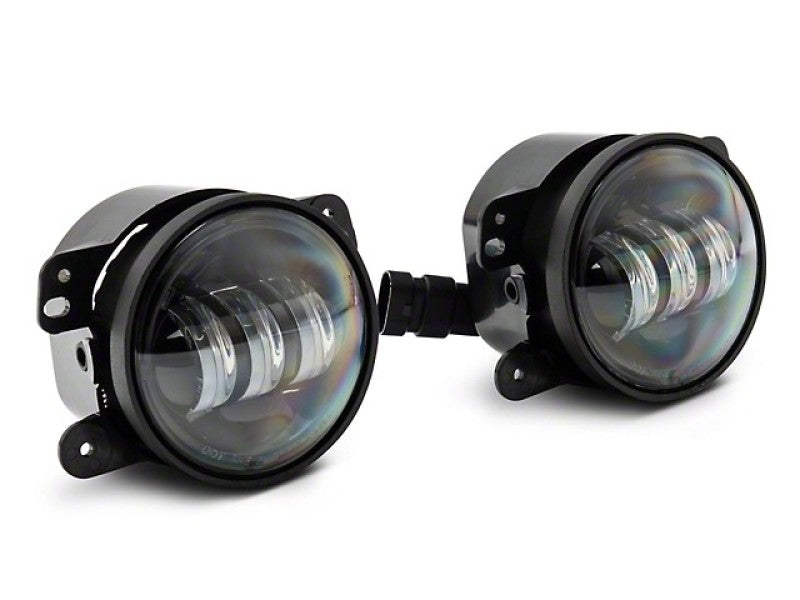Raxiom 07-22 Jeep Wrangler JK/JL Axial Series Tri-Bar LED Fog Lights- White-Headlights-Raxiom-840179436855-