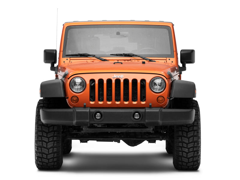 Raxiom 07-22 Jeep Wrangler JK/JL Axial Series Tri-Bar LED Fog Lights- White-Headlights-Raxiom-840179436855-