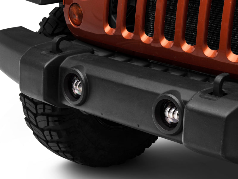 Raxiom 07-22 Jeep Wrangler JK/JL Axial Series Tri-Bar LED Fog Lights- White-Headlights-Raxiom-840179436855-