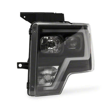 Load image into Gallery viewer, Raxiom 09-14 F-150 Projector Headlights w/ LED Accent- Black Housing (Clear Lens) - Raxiom T542845