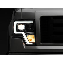 Load image into Gallery viewer, Raxiom Raxiom 09-14 F-150 Projector Headlights w/ LED Accent- Black Housing (Clear Lens)