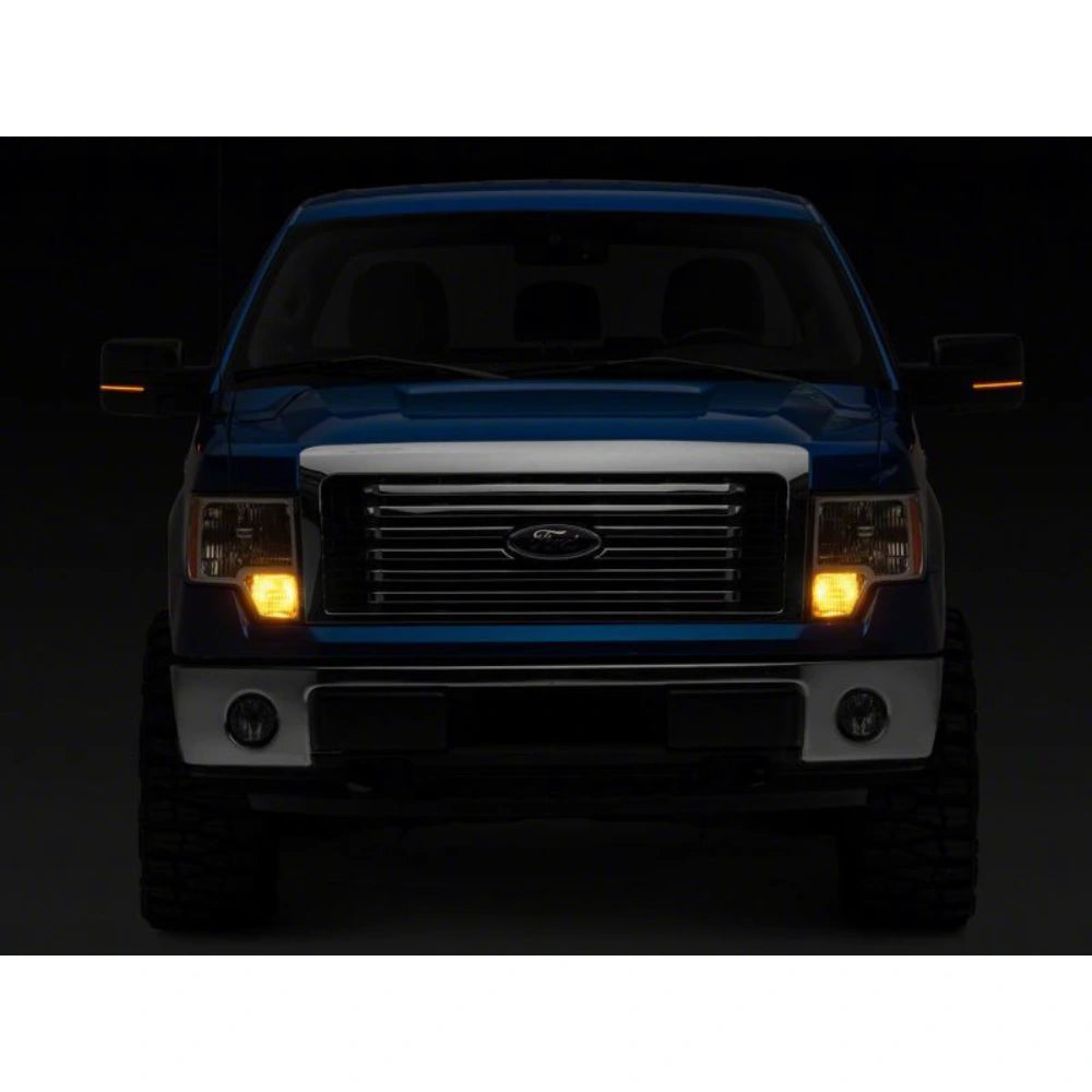 Raxiom 09-14 Ford F-150 Axial Series Sequential LED Mirror Mounted Turn Signals- Smoked - Raxiom T544359