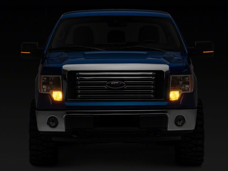 Raxiom Raxiom 09-14 Ford F-150 Axial Series Sequential LED Mirror Mounted Turn Signals- Smoked