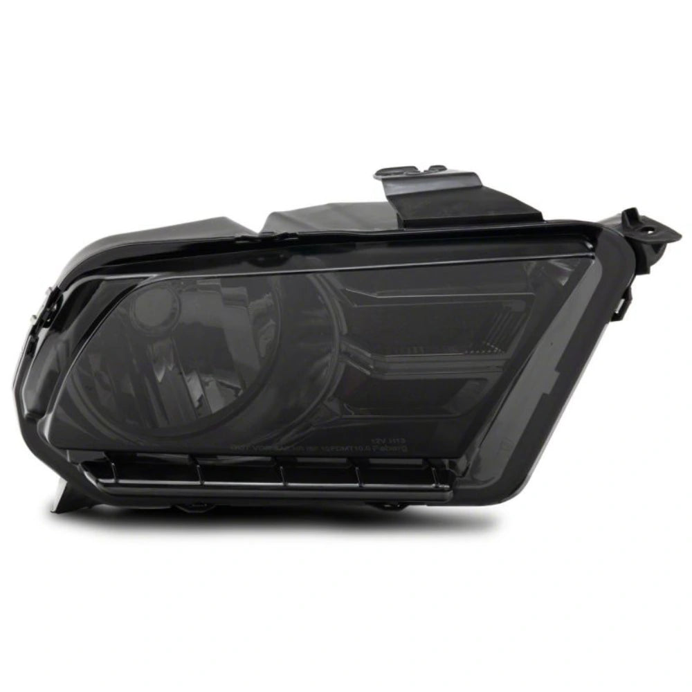 Raxiom 10-12 Ford Mustang Axial Series OEM Style Rep Headlights- Chrome Housing- Smoked Lens - Raxiom 413417