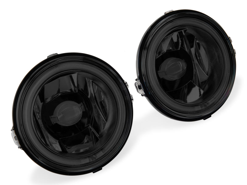 Raxiom 13-14 Ford Mustang GT CCFL Halo Fog Lights (Smoked) - Black Ops Auto Works