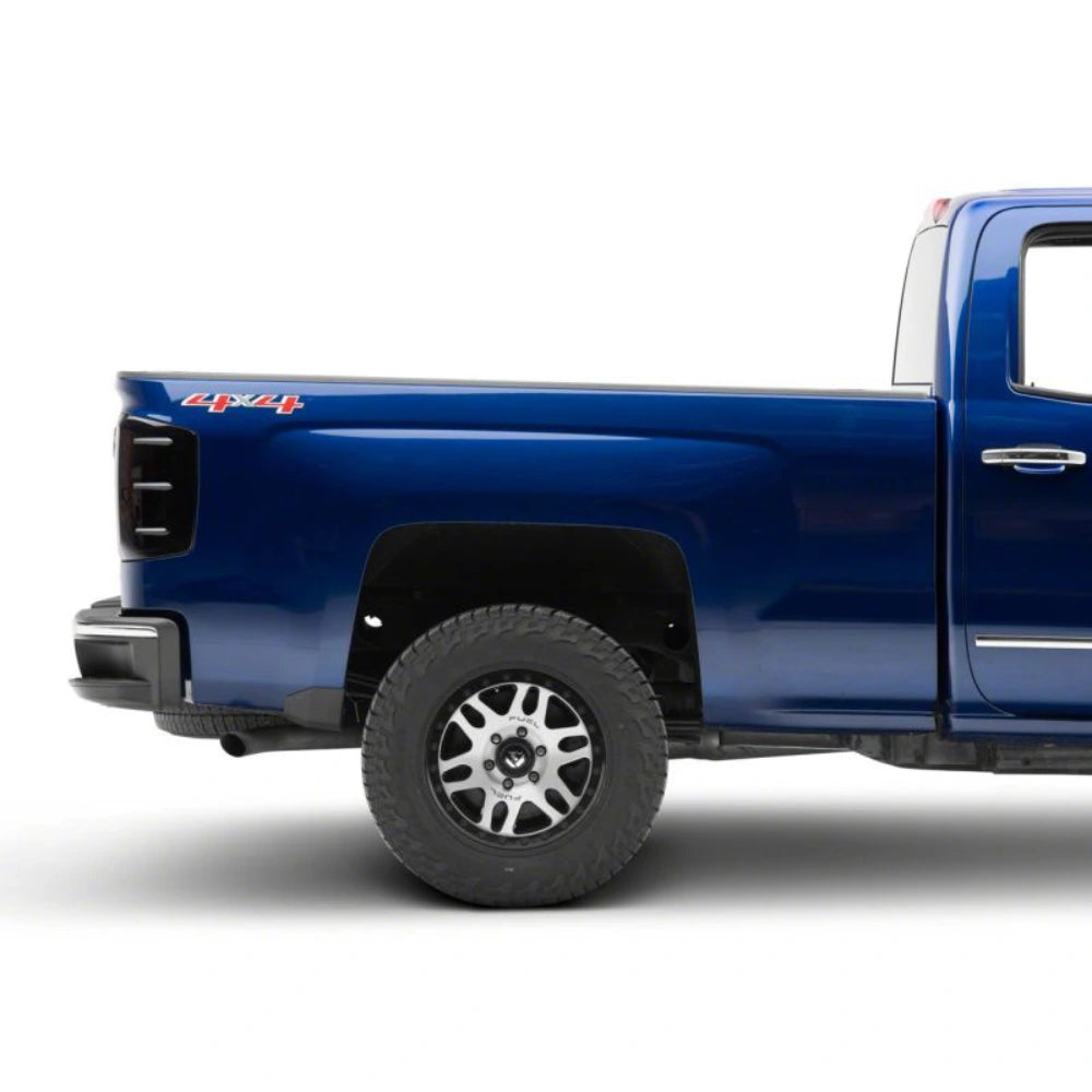 Raxiom 14-18 Chevrolet Silverado 1500 Axial Series LED Tail Lights- Black Housing (Smoked Lens) - Raxiom S151298
