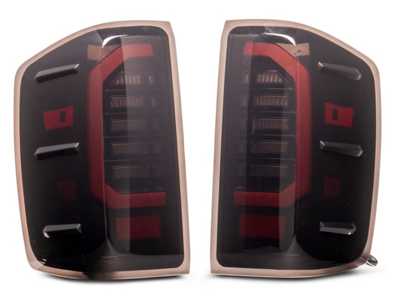 Raxiom Raxiom 14-18 Chevrolet Silverado 1500 Axial Series LED Tail Lights- Black Housing (Smoked Lens)