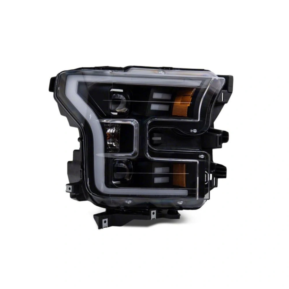 Raxiom 15-17 Ford F-150 G3 Projector Headlights w/ LED Accent- Black Housing (Clear Lens) - Raxiom T542837