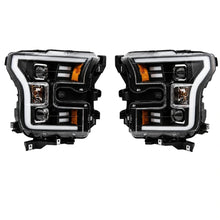 Load image into Gallery viewer, Raxiom 15-17 Ford F-150 G3 Projector Headlights w/ LED Accent- Black Housing (Clear Lens) - Raxiom T542837