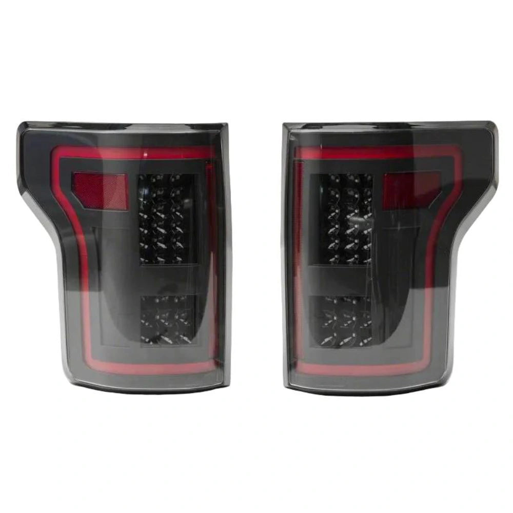 Raxiom 15-17 Ford F-150 LED Tail Lights w/ SEQL Turn Signals- Black Housing (Clear Lens) - Raxiom T544625