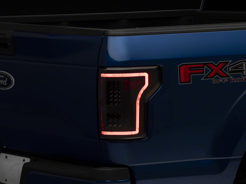 Raxiom Raxiom 15-17 Ford F-150 LED Tail Lights w/ SEQL Turn Signals- Black Housing (Clear Lens)