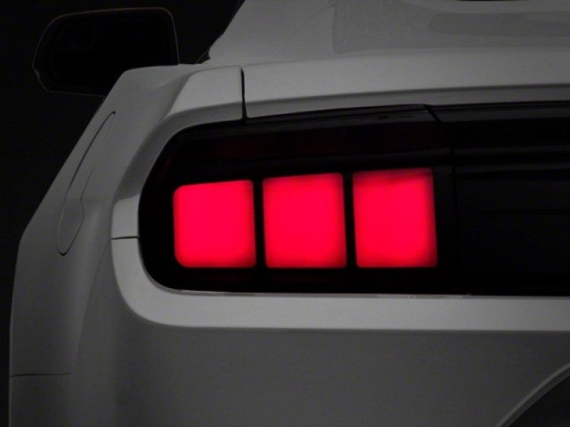 Raxiom 15-22 Ford Mustang Profile LED Tail Lights - Gloss Black Housing (Smoked Lens) - Black Ops Auto Works