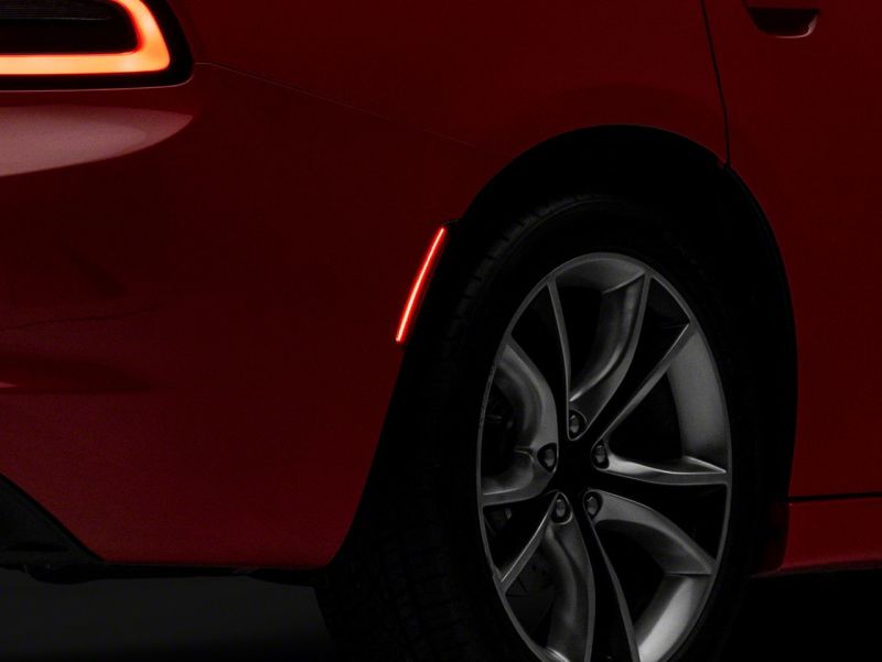 Raxiom Raxiom 15-23 Dodge Charger Excluding Widebody Axial LED Side Marker Lights Front and Rear- Smoked
