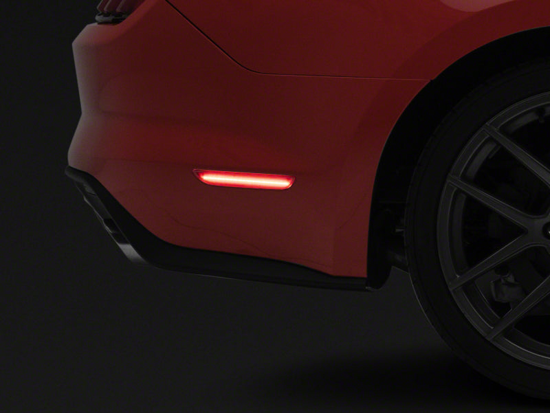 Raxiom Raxiom 15-23 Ford Mustang Axial Series LED Side Marker Lights Rear- Red