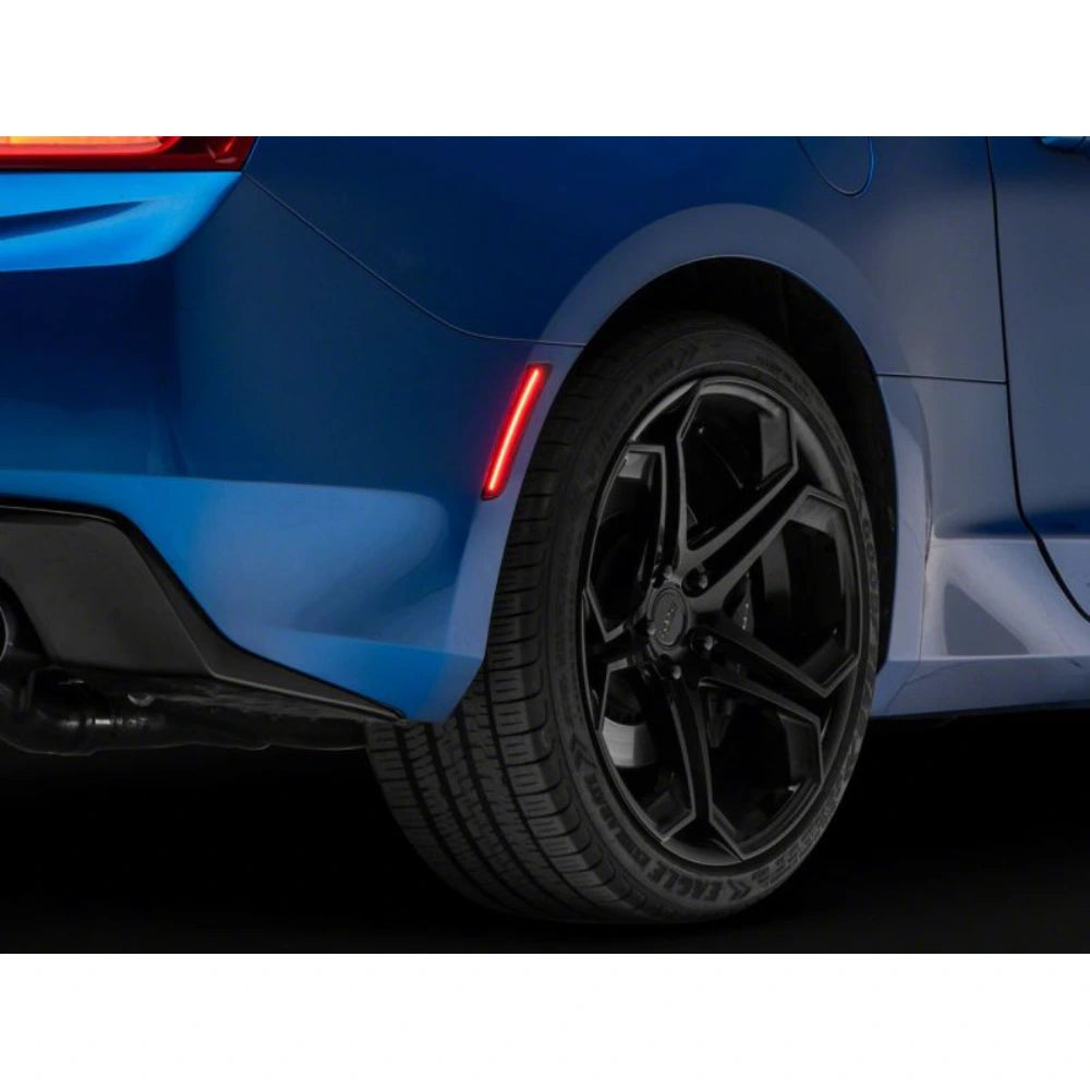 Raxiom 16-23 Chevrolet Camaro Axial Series LED Front and Rear Side Markers- Smoked - Raxiom CC2934