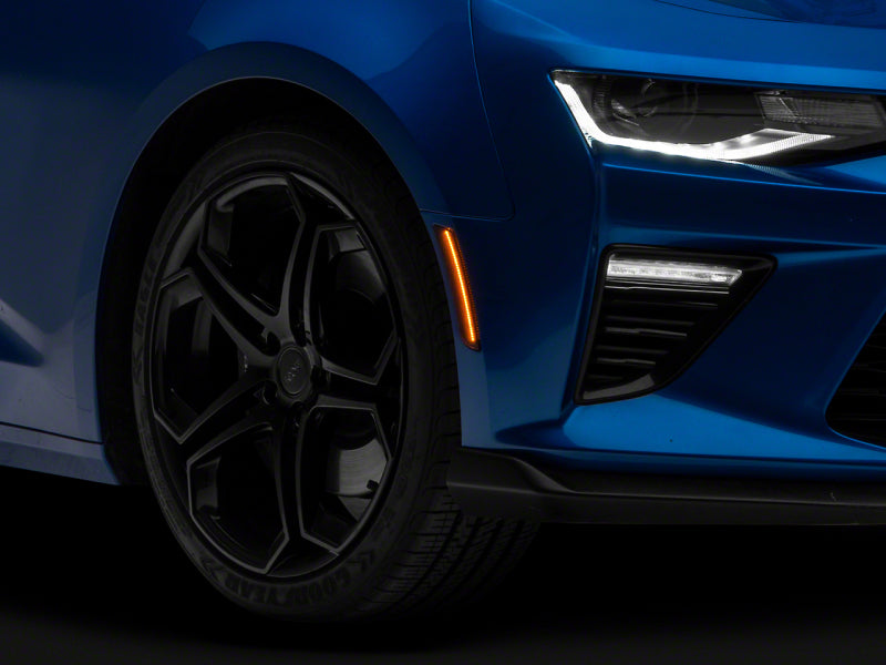 Raxiom Raxiom 16-23 Chevrolet Camaro Axial Series LED Front and Rear Side Markers- Smoked