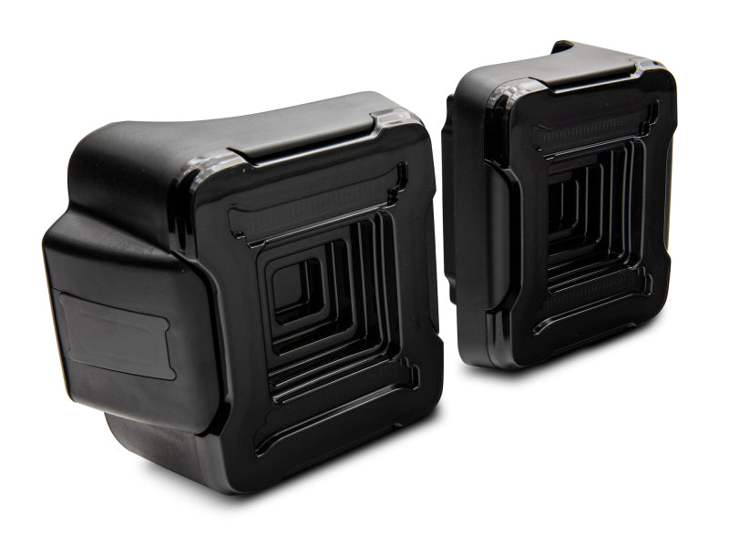 Raxiom Raxiom 18-22 Jeep Wrangler JL Axial Series Plateau LED Tail Lights- Black Housing (Smoked Lens)