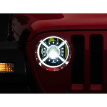 Load image into Gallery viewer, Raxiom 18-22 Jeep Wrangler JL/ JT 9-Inch LED Headlights w/ DRL and Halo- Black Housing (Clear Lens) - Raxiom J137646