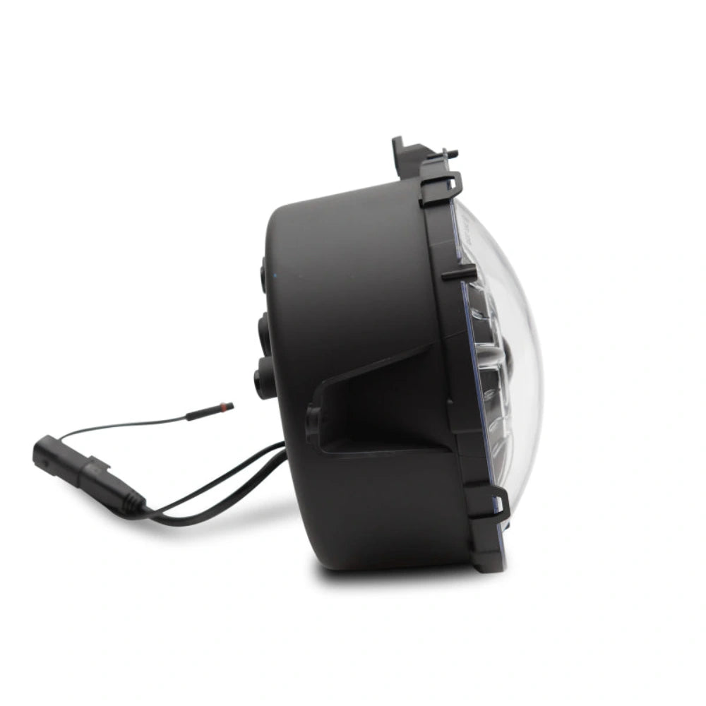 Raxiom 18-22 Jeep Wrangler JL/ JT 9-Inch LED Headlights w/ DRL and Halo- Black Housing (Clear Lens) - Raxiom J137646