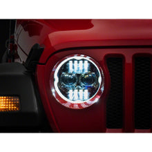 Load image into Gallery viewer, Raxiom 18-23 Jeep Wrangler JL Axial Series 9-In Angel Eye LED Headlights- Black Housing (Clear Lens) - Raxiom J171705