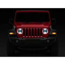 Load image into Gallery viewer, Raxiom 18-23 Jeep Wrangler JL Axial Series 9-In Angel Eye LED Headlights- Black Housing (Clear Lens) - Raxiom J171705