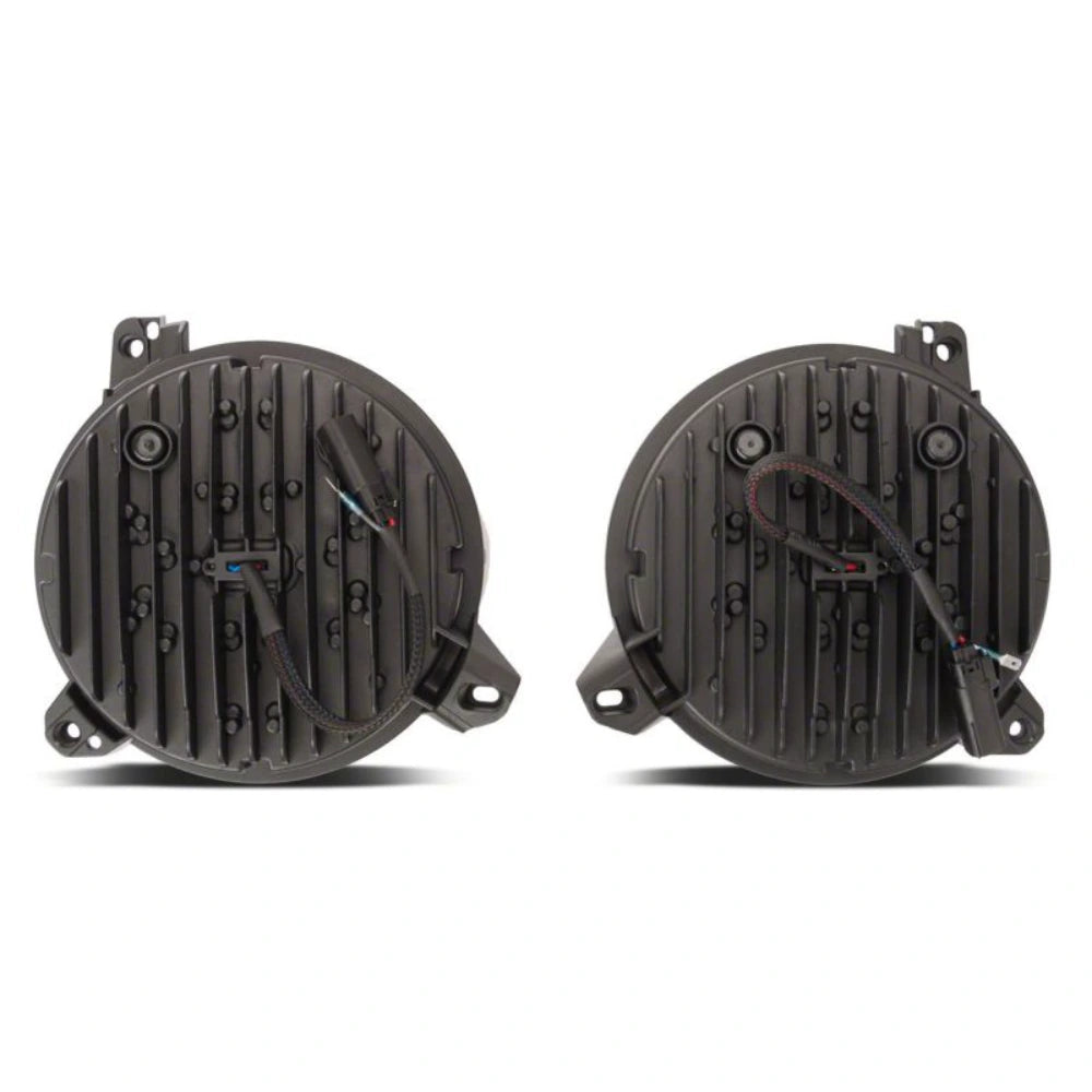 Raxiom 18-23 Jeep Wrangler JL Axial Series 9-In Angel Eye LED Headlights- Black Housing (Clear Lens) - Raxiom J171705