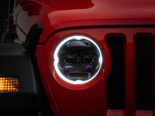 Load image into Gallery viewer, Raxiom Raxiom 18-23 Jeep Wrangler JL Axial Series 9-In Angel Eye LED Headlights- Black Housing (Clear Lens)