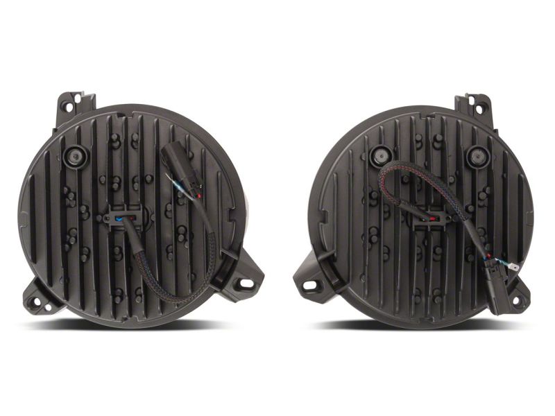 Raxiom Raxiom 18-23 Jeep Wrangler JL Axial Series 9-In Angel Eye LED Headlights- Black Housing (Clear Lens)
