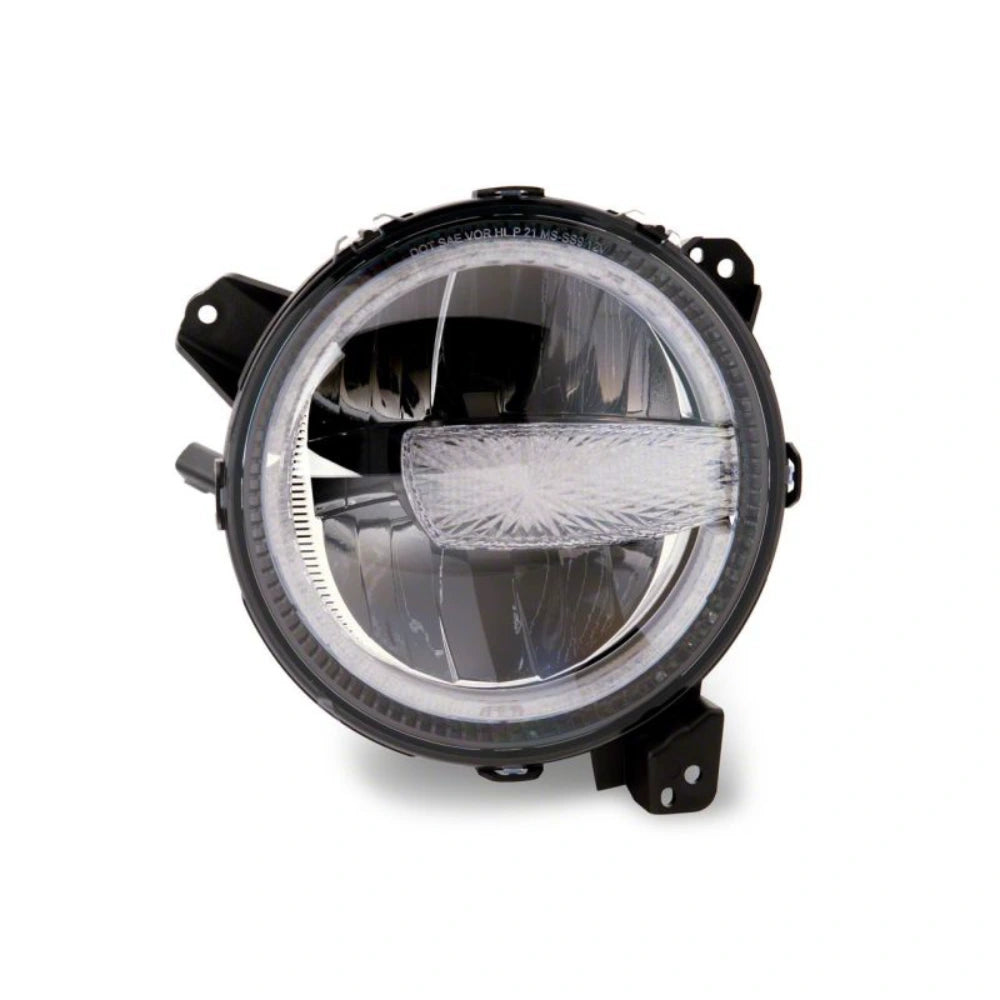 Raxiom 18-23 Jeep Wrangler JL Axial Series 9-In LED Headlights- Black Housing (Clear Lens) - Raxiom J164371