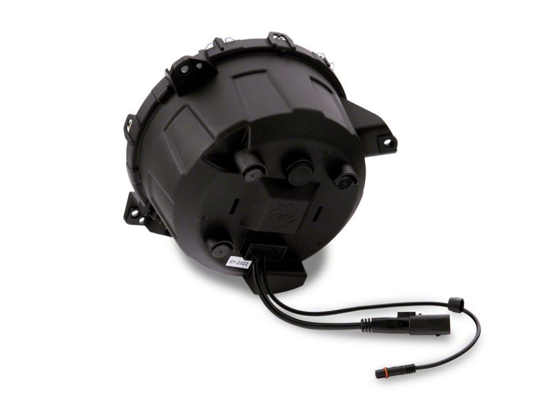 Raxiom Raxiom 18-23 Jeep Wrangler JL Axial Series 9-In LED Headlights- Black Housing (Clear Lens)