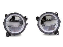 Load image into Gallery viewer, Raxiom Raxiom 18-23 Jeep Wrangler JL Axial Series 9-In LED Headlights- Black Housing (Clear Lens)