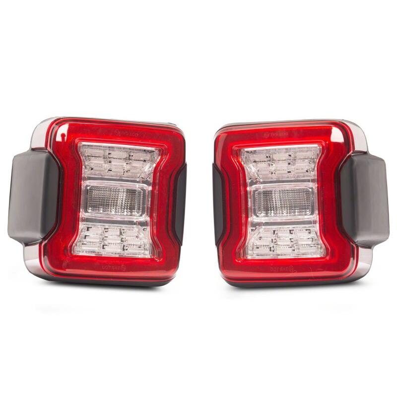Raxiom Raxiom 18-26 Jeep Wrangler JL LED Tail Lights- Clear Housing- Clear Lens