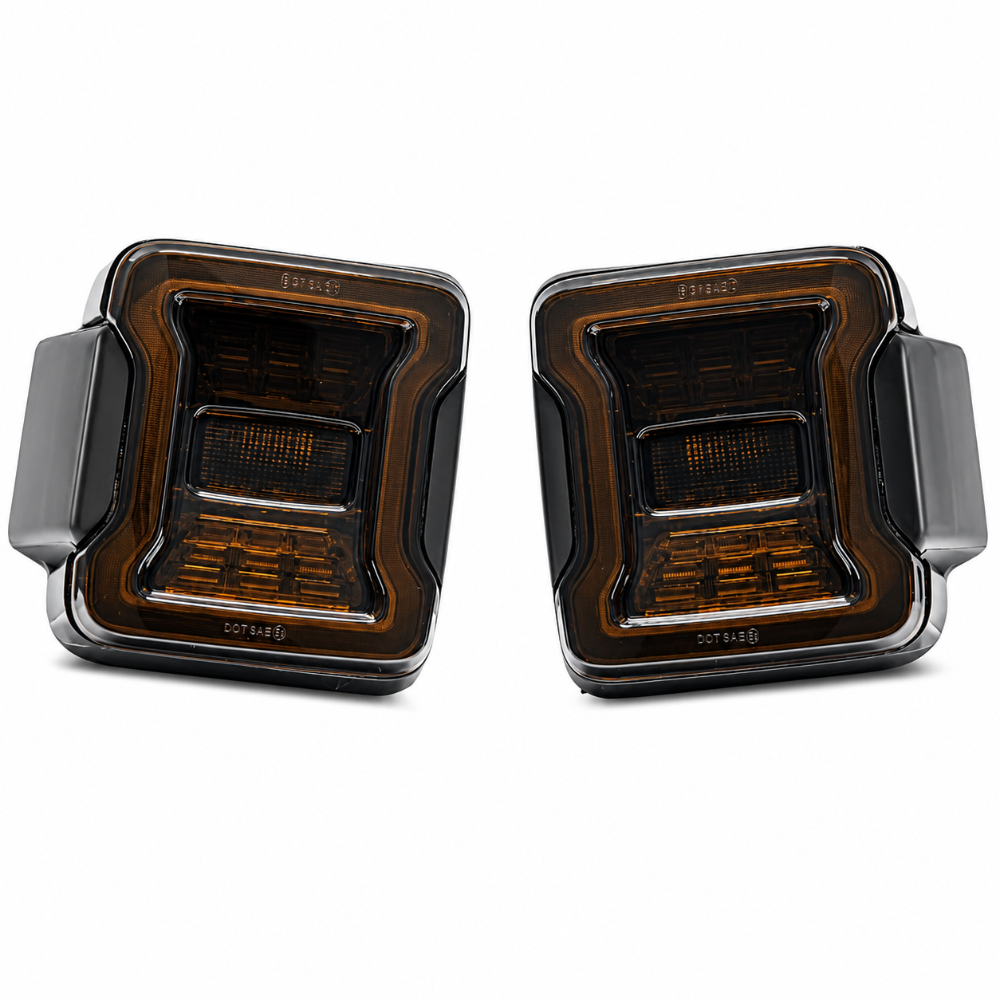 Raxiom Raxiom 18-26 Jeep Wrangler JL LED Tail Lights- Red Housing- Smoked Lens