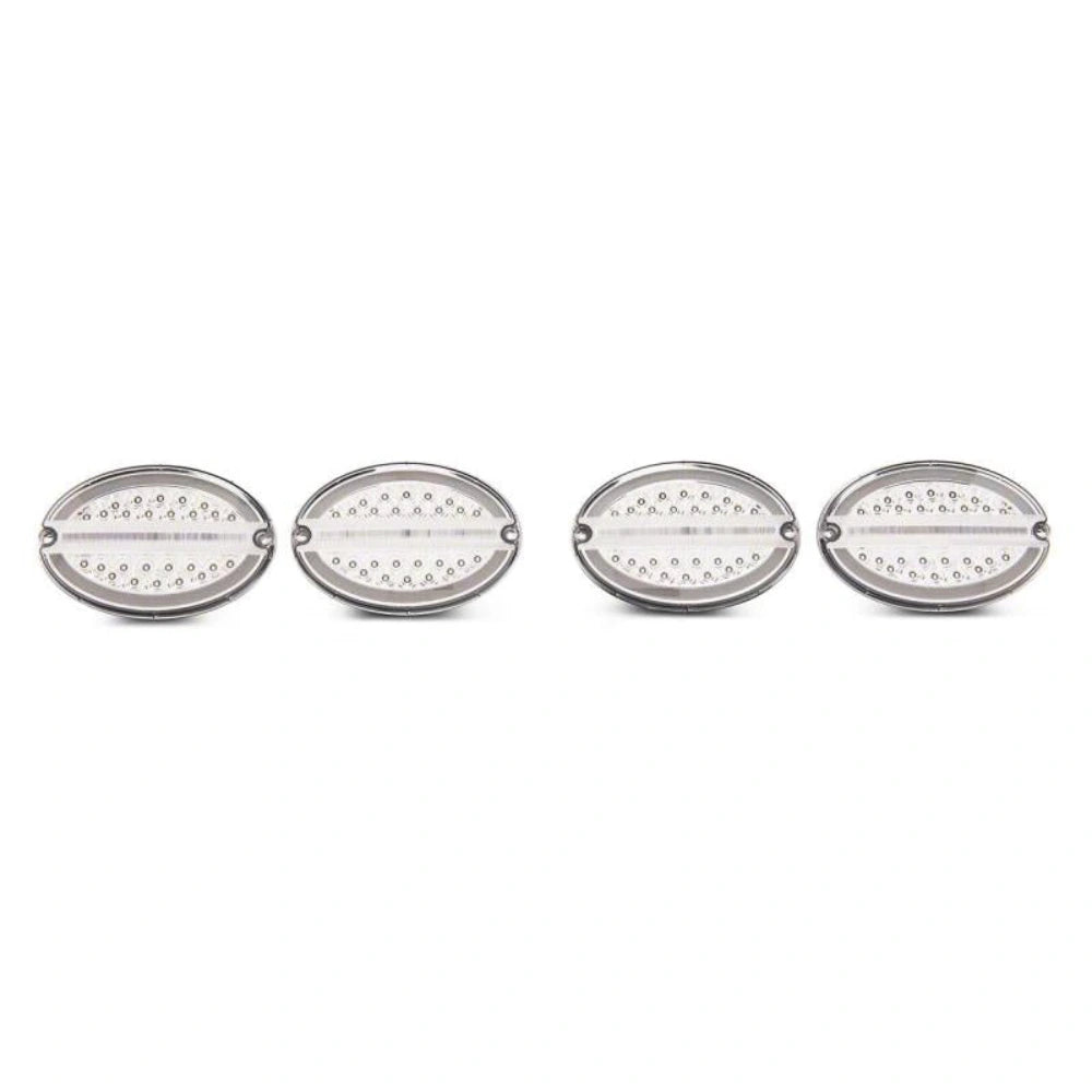 Raxiom 97-04 Chevrolet Corvette C5 Axial Series LED Tail Lights- Chrome Housing (Clear Lens) - Raxiom CV4608