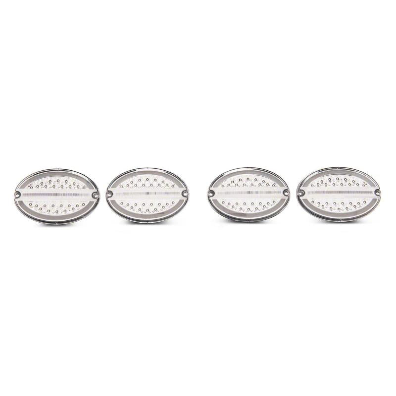 Raxiom Raxiom 97-04 Chevrolet Corvette C5 Axial Series LED Tail Lights- Chrome Housing (Clear Lens)