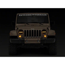 Load image into Gallery viewer, Raxiom 97-18 Jeep Wrangler TJ &amp; JK Axial 7-In LED Headlights w/ DRL - Black Housing (Clear Lens) - Raxiom J143372