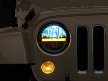 Load image into Gallery viewer, Raxiom Raxiom 97-18 Jeep Wrangler TJ &amp; JK Axial 7-In LED Headlights w/ DRL - Black Housing (Clear Lens)
