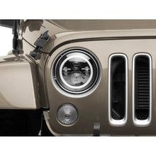Load image into Gallery viewer, Raxiom 97-18 Jeep Wrangler TJ/JK Axial 7-Inch LED Headlights w/RGB Halo- Black Housing (Clear Lens) - Raxiom J142665