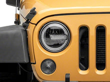 Load image into Gallery viewer, Raxiom 97-18 Jeep Wrangler TJ/JK 7-Inch LED Headlights w/ Halos- Black Housing (Clear Lens) - Black Ops Auto Works