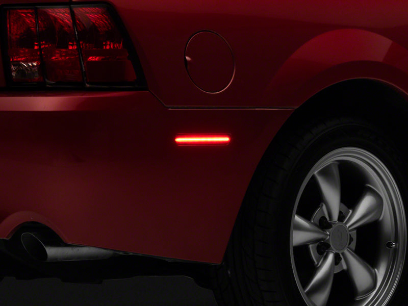 Raxiom Raxiom 99-04 Ford Mustang Axial Series LED Rear Side Marker Lights- Smoked