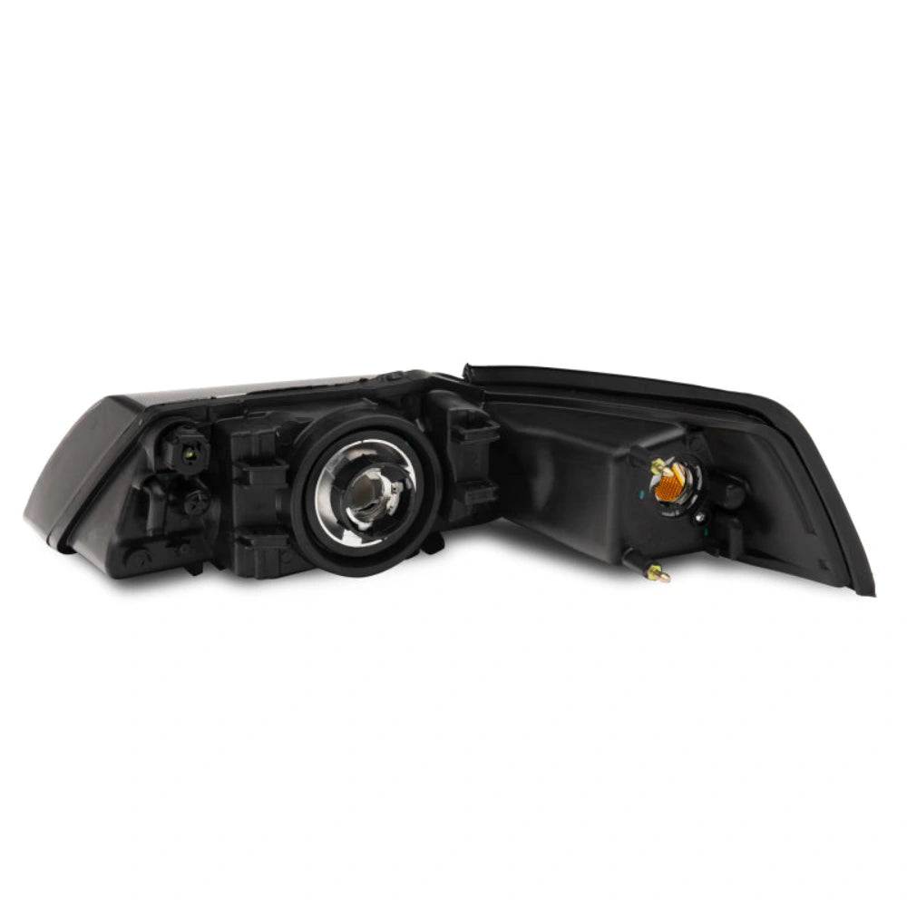 Raxiom 99-04 Mustang Axial Series OEM Style Replacement Headlights- Black Housing (Clear Lens) - Raxiom 413419