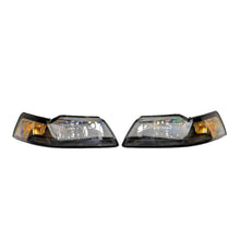 Load image into Gallery viewer, Raxiom 99-04 Mustang Axial Series OEM Style Replacement Headlights- Black Housing (Clear Lens) - Raxiom 413419