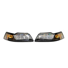 Load image into Gallery viewer, Raxiom Raxiom 99-04 Mustang Axial Series OEM Style Replacement Headlights- Black Housing (Clear Lens)