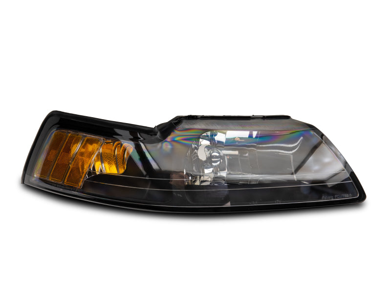 Raxiom Raxiom 99-04 Mustang Axial Series OEM Style Replacement Headlights- Black Housing (Clear Lens)