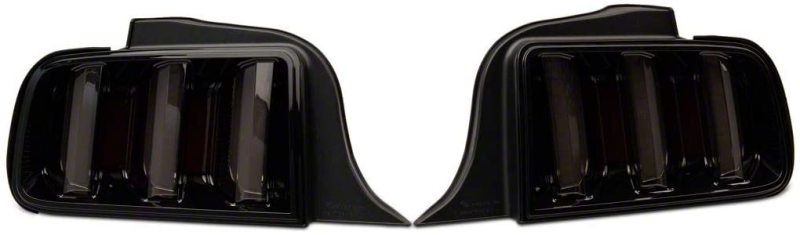 Raxiom 05-09 Ford Mustang Vector V2 LED Tail Lights- Black Housing (Smoked Lens) - Raxiom 408588