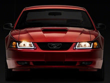 Load image into Gallery viewer, Raxiom 99-04 Ford Mustang Axial Series Headlights w/ LED Bar- Black Housing (Clear Lens) - Raxiom 422712