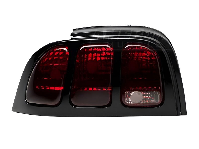 Raxiom 96-98 Ford Mustang Tail Lights- Black Housing (Smoked Lens) - Raxiom 49124
